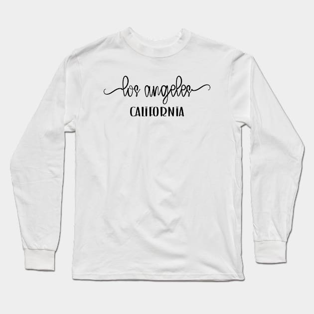 Los Angeles California Long Sleeve T-Shirt by Inspire Enclave